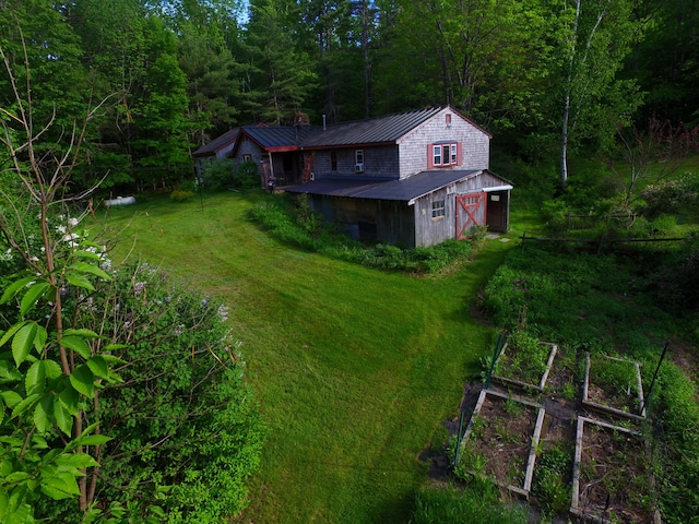 115 Wards Hill Rd, Baldwin, ME 04091 - aerial view of property and surrounding area featuring a forest