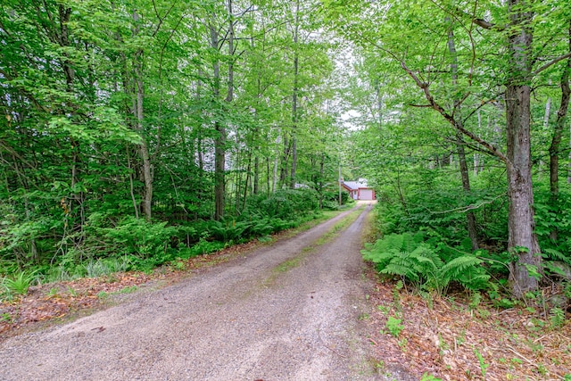 115 Wards Hill Rd, Baldwin, ME 04091 - view of street featuring a forest view