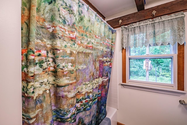 115 Wards Hill Rd, Baldwin, ME 04091 - full bath with shower / bath combination with curtain