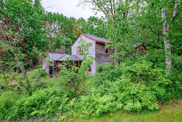 115 Wards Hill Rd, Baldwin, ME 04091 - view of side of property featuring a metal roof and a standing seam roof