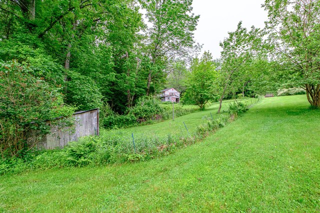 115 Wards Hill Rd, Baldwin, ME 04091 - view of grassy yard with an outdoor structure