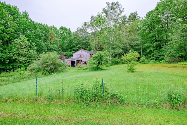 115 Wards Hill Rd, Baldwin, ME 04091 - view of yard featuring a view of trees and a barn