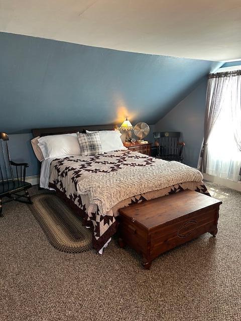 48 Allen St, Bangor, ME 04401 - bedroom with carpet and lofted ceiling