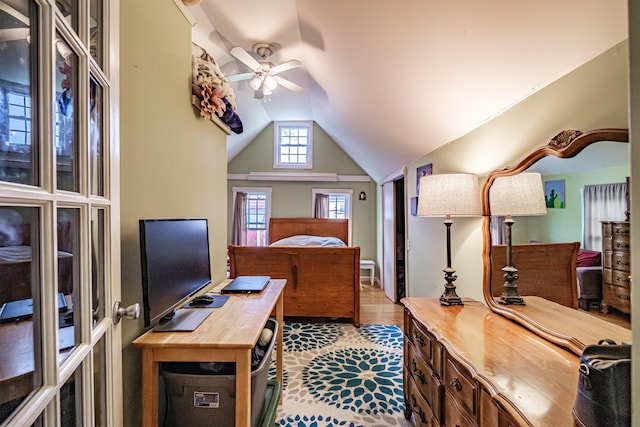 11 Stuart St, Saco, ME 04072 - office space featuring vaulted ceiling and a ceiling fan