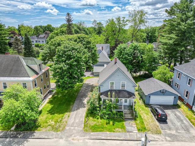 4 Heath St, Waterville, ME 04901 - aerial perspective of suburban area