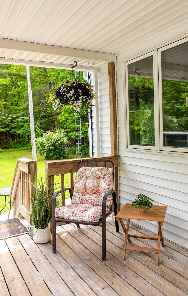 130 Davis Rd, Fairfield, ME 04937 - view of deck
