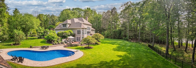 20 Doe Dr, Eliot, ME 03903 - back of house featuring a patio, a chimney, and french doors