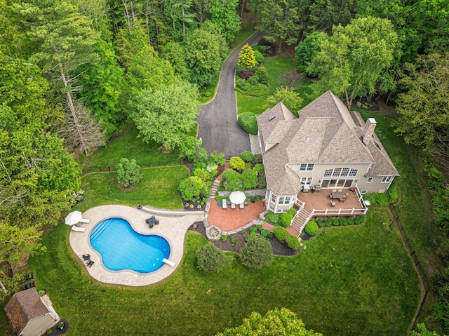 20 Doe Dr, Eliot, ME 03903 - aerial view of property and surrounding area featuring a pool