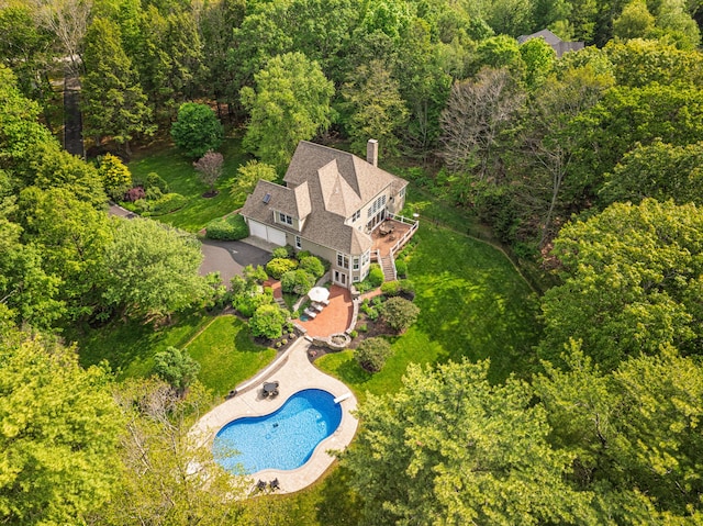 20 Doe Dr, Eliot, ME 03903 - view of subject property with a pool and a forest