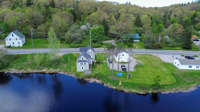 590 Main St, East Machias, ME 04630 - aerial view of a heavily wooded area and a large body of water