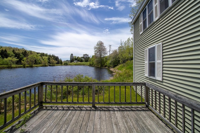 590 Main St, East Machias, ME 04630 - deck featuring a water view