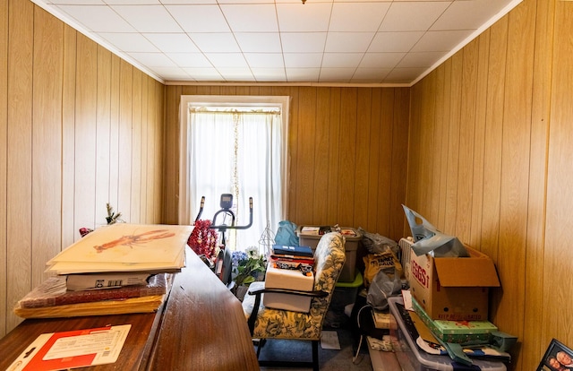 590 Main St, East Machias, ME 04630 - miscellaneous room with wood walls