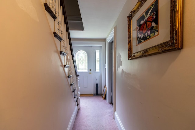 590 Main St, East Machias, ME 04630 - doorway with light colored carpet and baseboards