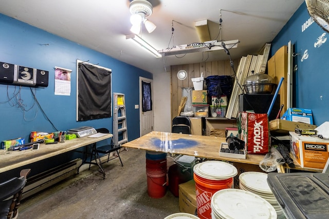 590 Main St, East Machias, ME 04630 - office area featuring concrete floors