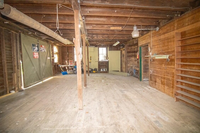 12 Park Ave, Newport, ME 04953 - below grade area with wood walls
