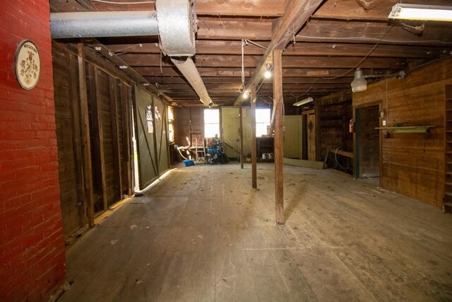 12 Park Ave, Newport, ME 04953 - below grade area with wood finished floors