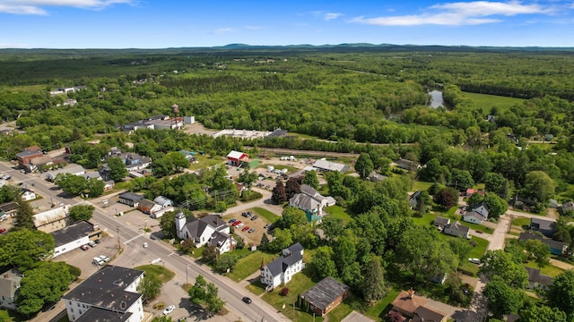 123 Main St, Newport, ME 04953 - aerial view of property's location with a heavily wooded area