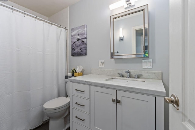 131 Temple Ave Unit 26, Old Orchard Beach, ME 04064 - bathroom with toilet, vanity, and curtained shower
