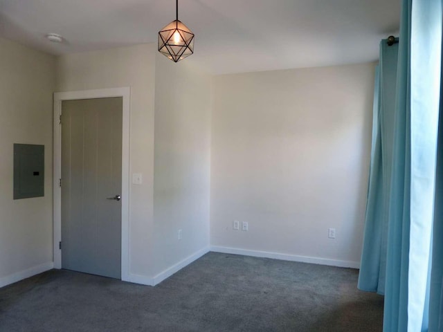 65 Munjoy St Unit 4, Portland, ME 04101 - spare room with electric panel, carpet floors, and a smoke detector