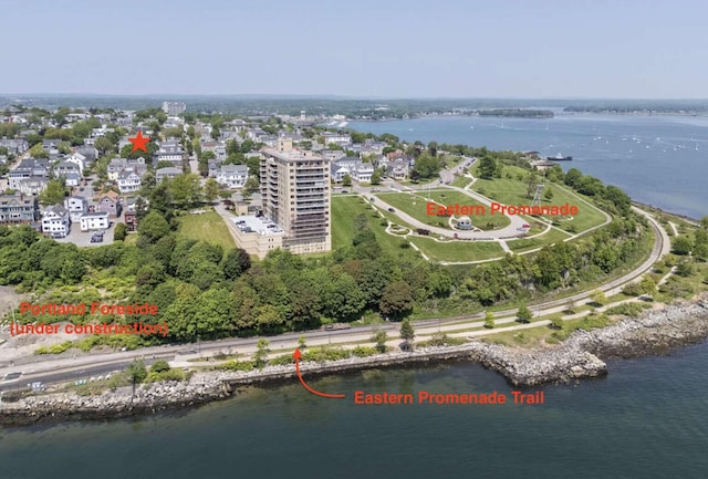 65 Munjoy St Unit 4, Portland, ME 04101 - drone / aerial view of a nearby body of water