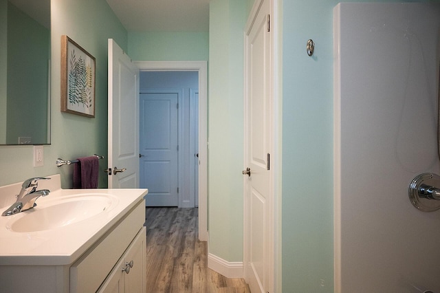 11 Unity Ln Unit 11, Windham, ME 04062 - bathroom with vanity and wood finished floors