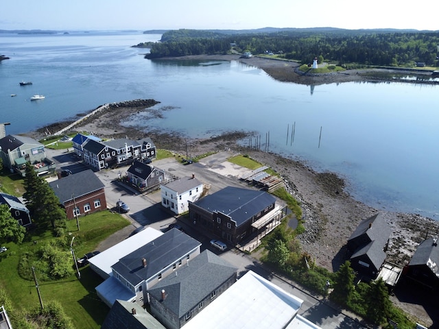 32 Water St, Lubec, ME 04652 - drone / aerial view of a large body of water