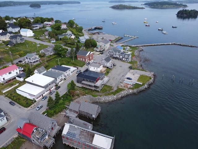 32 Water St, Lubec, ME 04652 - drone / aerial view of a large body of water
