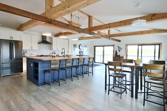 32 Water St, Lubec, ME 04652 - dining space featuring light wood-style flooring