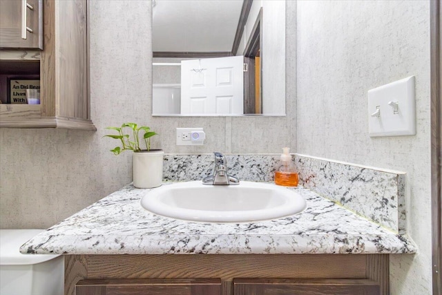 833 Sedgwick Ridge Rd, Sedgwick, ME 04676 - bathroom with vanity