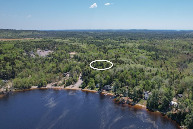 200 Flanders Pond Rd, Sullivan, ME 04664 - aerial view of a heavily wooded area and a large body of water
