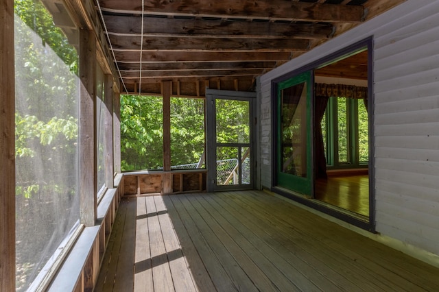 200 Flanders Pond Rd, Sullivan, ME 04664 - view of unfurnished sunroom