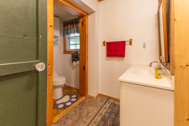 200 Flanders Pond Rd, Sullivan, ME 04664 - bathroom featuring vanity and toilet