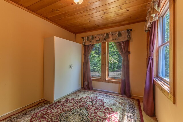 200 Flanders Pond Rd, Sullivan, ME 04664 - unfurnished room with healthy amount of natural light and wooden ceiling