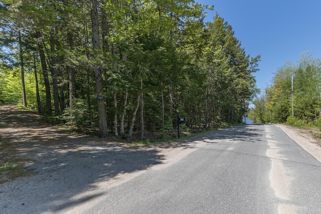 200 Flanders Pond Rd, Sullivan, ME 04664 - view of asphalt street with a view of trees