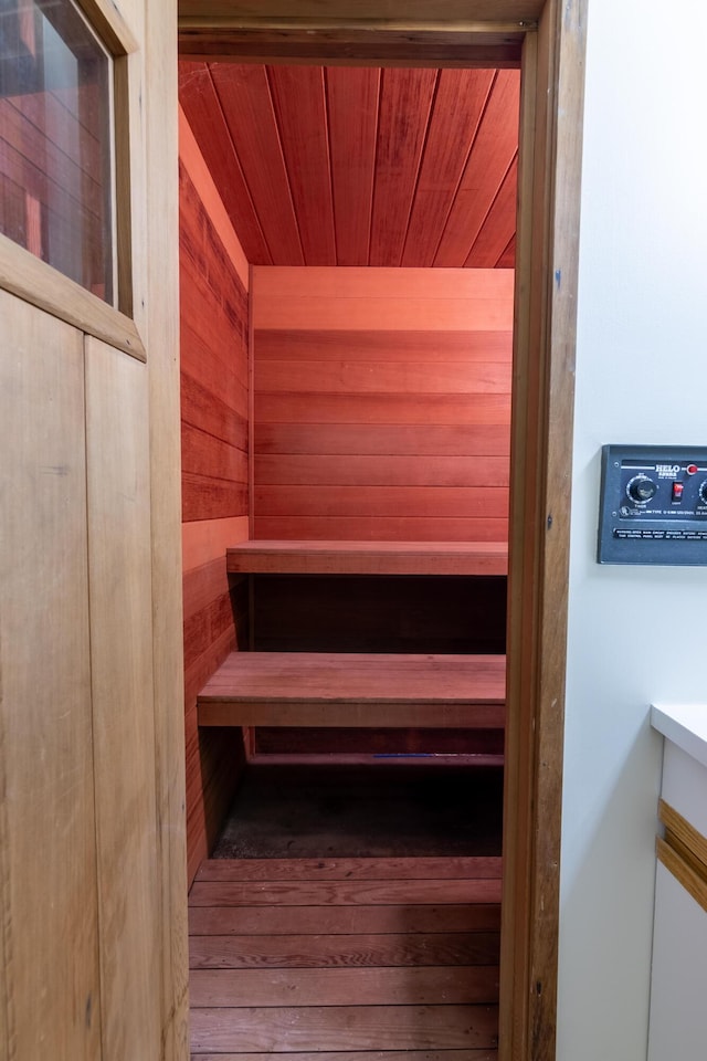 2396 Hemlock Dr Unit 2396, Carrabassett Valley, ME 04947 - sauna featuring wood ceiling
