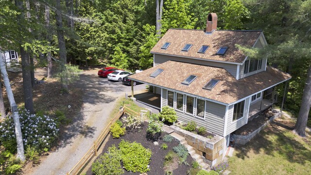 30 Otter Cove Ln, North Berwick, ME 03906 - aerial view of property and surrounding area featuring a heavily wooded area
