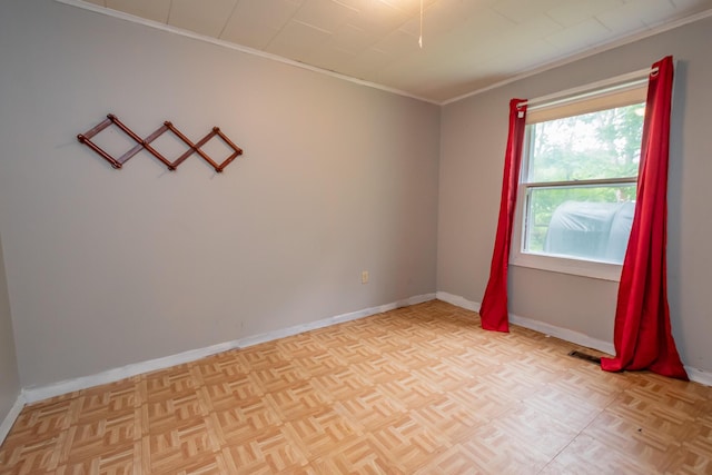 26 Knapp Ave, Milo, ME 04463 - spare room with ornamental molding and baseboards