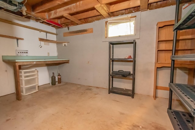 26 Knapp Ave, Milo, ME 04463 - basement with a workshop area