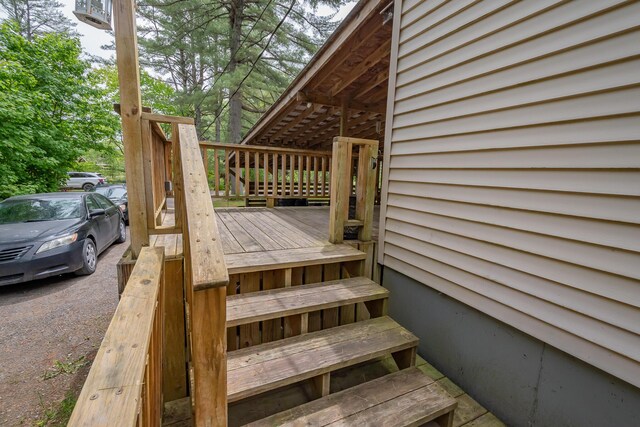 26 Knapp Ave, Milo, ME 04463 - view of wooden deck