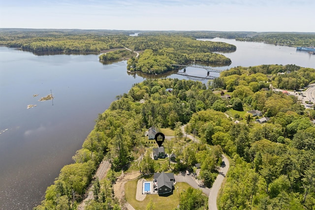 29 Bay Field Dr, Woolwich, ME 04579 - aerial view of a nearby body of water and a forest
