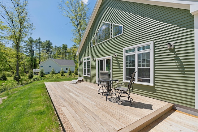 29 Bay Field Dr, Woolwich, ME 04579 - deck featuring a yard