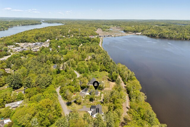 29 Bay Field Dr, Woolwich, ME 04579 - drone / aerial view of a forest and a large body of water