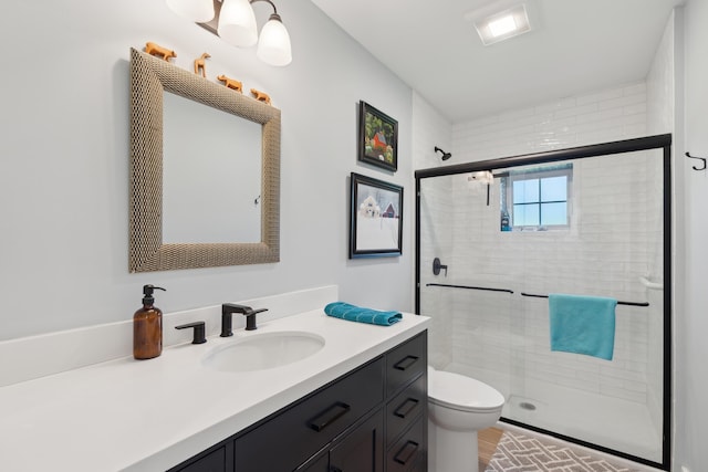29 Bay Field Dr, Woolwich, ME 04579 - full bath featuring vanity and a shower stall