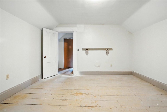 32 Skillings Corner Rd, Auburn, ME 04210 - bonus room with vaulted ceiling, wood-type flooring, and baseboards