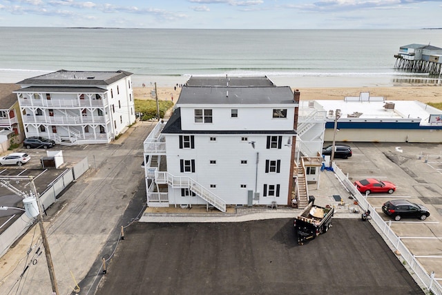 5 Kinney Ave Unit 302, Old Orchard Beach, ME 04064 - drone / aerial view of waterfront with a beach