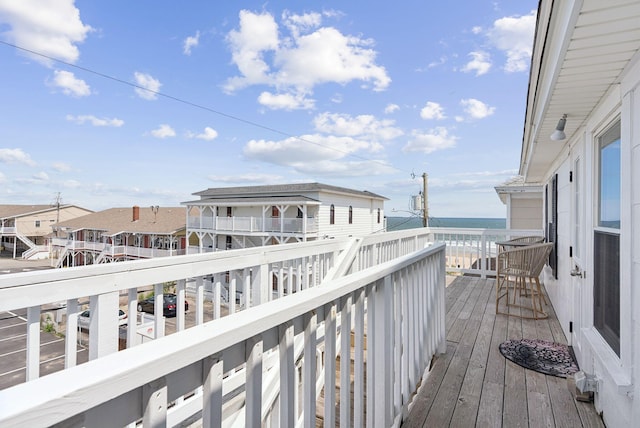 5 Kinney Ave Unit 302, Old Orchard Beach, ME 04064 - wooden deck featuring a residential view