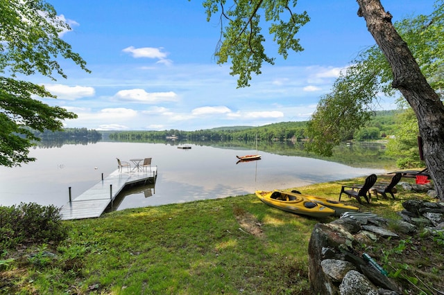 21 Jones Dr, Hartford, ME 04220 - dock area featuring a water view