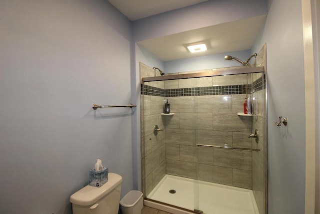 9 Springer Ln, Morrill, ME 04952 - bathroom with a stall shower and toilet