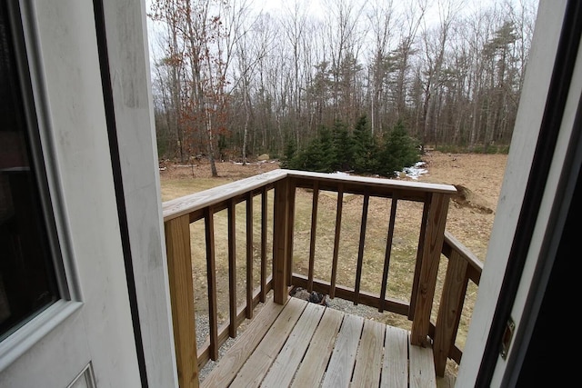 9 Springer Ln, Morrill, ME 04952 - view of wooden deck