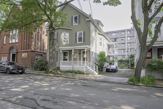 18 Sherman St Unit 4, Portland, ME 04101 - view of front facade featuring covered porch